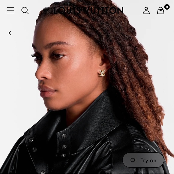 LOUIS VUITTON ICONIC STRASS EARRINGS - Picture 3 of 8